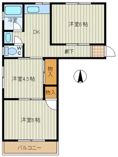マンション山田【2階】の間取り
