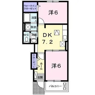 サン・テラス上野原【1階】の間取り