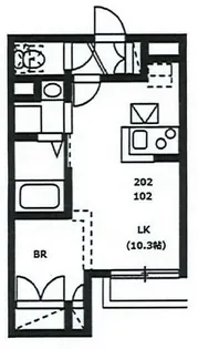 セレーナ竹の塚【2階】の間取り