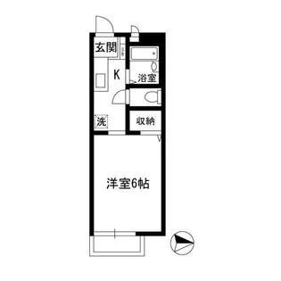 ひかりコーポ小日向【2階】の間取り