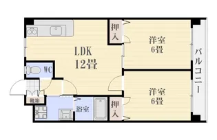 ビューポイント武B棟【3階】の間取り
