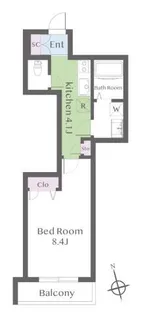 エーデルワイス【1階】の間取り