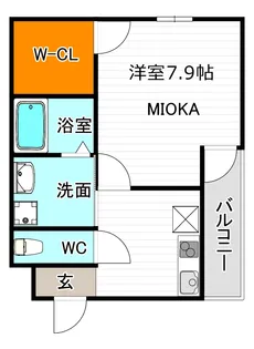 クラウド昭和町【1階】の間取り