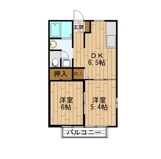 ディアコート高玉【2階】の間取り