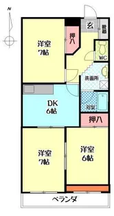 プリムール【2階】の間取り