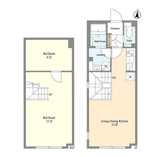 GRAN PASEO下北沢II【1階】の間取り