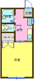 ハイム石田【1階】の間取り