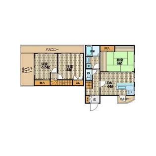 ハイツ福岡の間取り