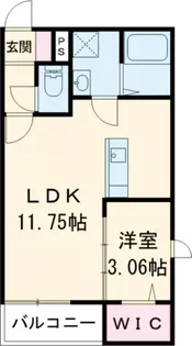 THE NOBLES 秋葉町【1階】の間取り