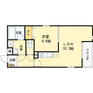 L-STEED岸部CENTRAL【2階】の間取り