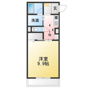 Mスクエア コート【1階】の間取り