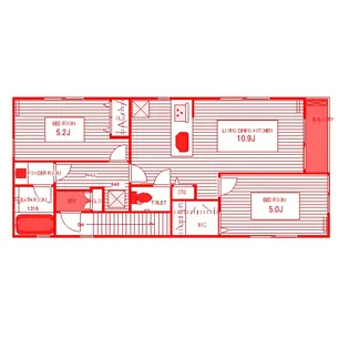 アイル井土ヶ谷【3階】の間取り