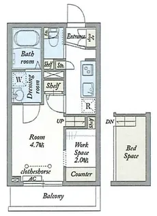 セレナイト幸【2階】の間取り