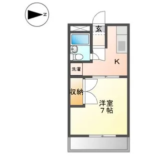 サンパレス【2階】の間取り