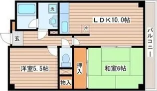 エクセレント南仙台【1階】の間取り