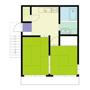 コーポ幸【1階】の間取り
