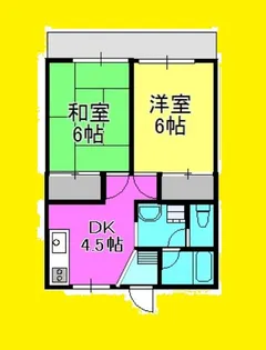 グレージュキャッスル2号棟【2階】の間取り