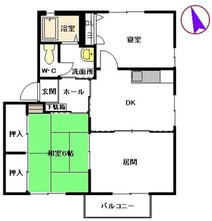 シャーメゾン昴 C棟【2階】の間取り