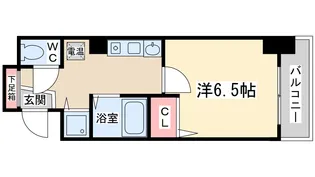 プレサンス梅田フロンティア【7階】の間取り