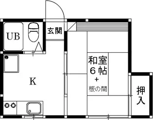 コーポ翔【1階】の間取り