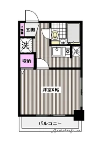 エスト・フォンティーヌ SRC造10階建て賃貸マンション【8階】の間取り