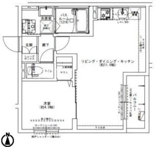 Louis Apartment 長瀬ノール【3階】の間取り