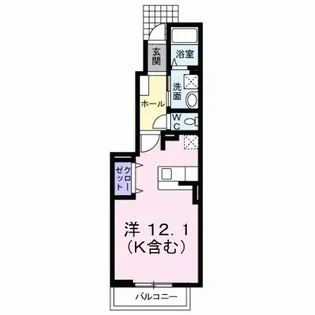 プラスパーII【1階】の間取り