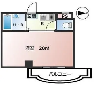 三景マンション【3階】の間取り