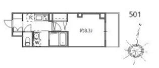 入谷さくらさくレジデンス【5階】の間取り