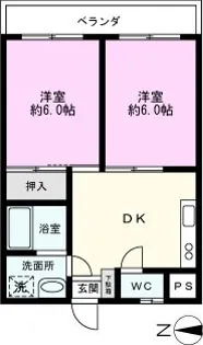 信用第2ビル【2階】の間取り