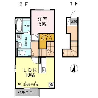 HMKハイツ【2階】の間取り