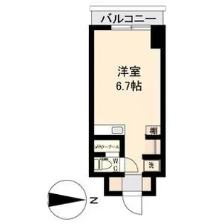 アソルティ東二番丁レジデンス【7階】の間取り