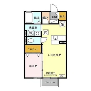マノワールK A・B【1階】の間取り