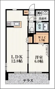 サンティエ【1階】の間取り
