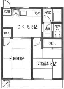 グリーンフラットII【2階】の間取り