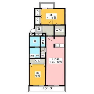 CRADLE【2階】の間取り