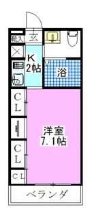 フナバシセントラルハイツ【3階】の間取り