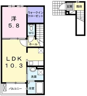 ステッラ丸山【2階】の間取り