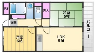 高師浜シーサイドマンション2【3階】の間取り