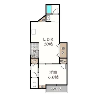 南住吉文化【1階】の間取り
