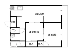シーサイド扇苑A棟【1階】の間取り
