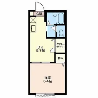 ディアス 西石根【1階】の間取り