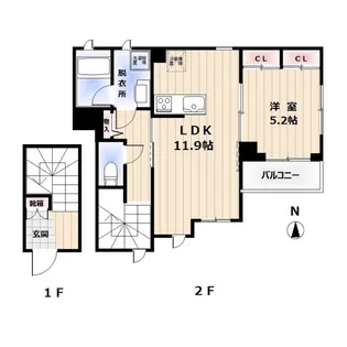 C.H Retreat【2階】の間取り