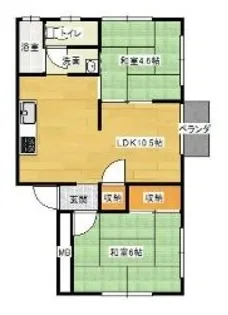田中ハイツ【2階】の間取り