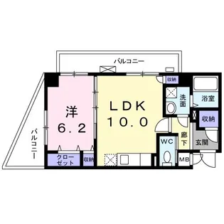 リバティーズSAGA.I【5階】の間取り