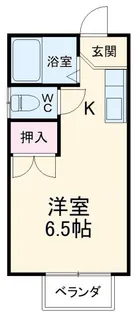 ロックス貝塚【1階】の間取り