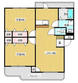 潮見レジデンス【1階】の間取り