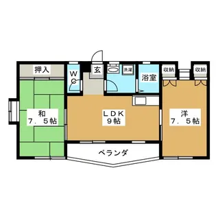イーストパレス【3階】の間取り