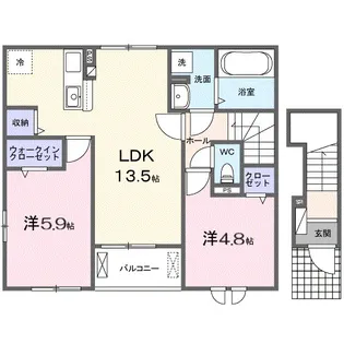 リオラ II【2階】の間取り