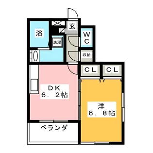 モラダ小岩【3階】の間取り